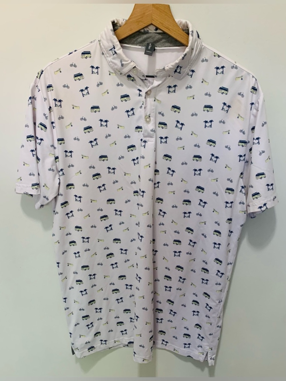 Anderson Ord 1974 Volkswagon Golf Polo Shirt White Size Medium - Picture 2 of 7